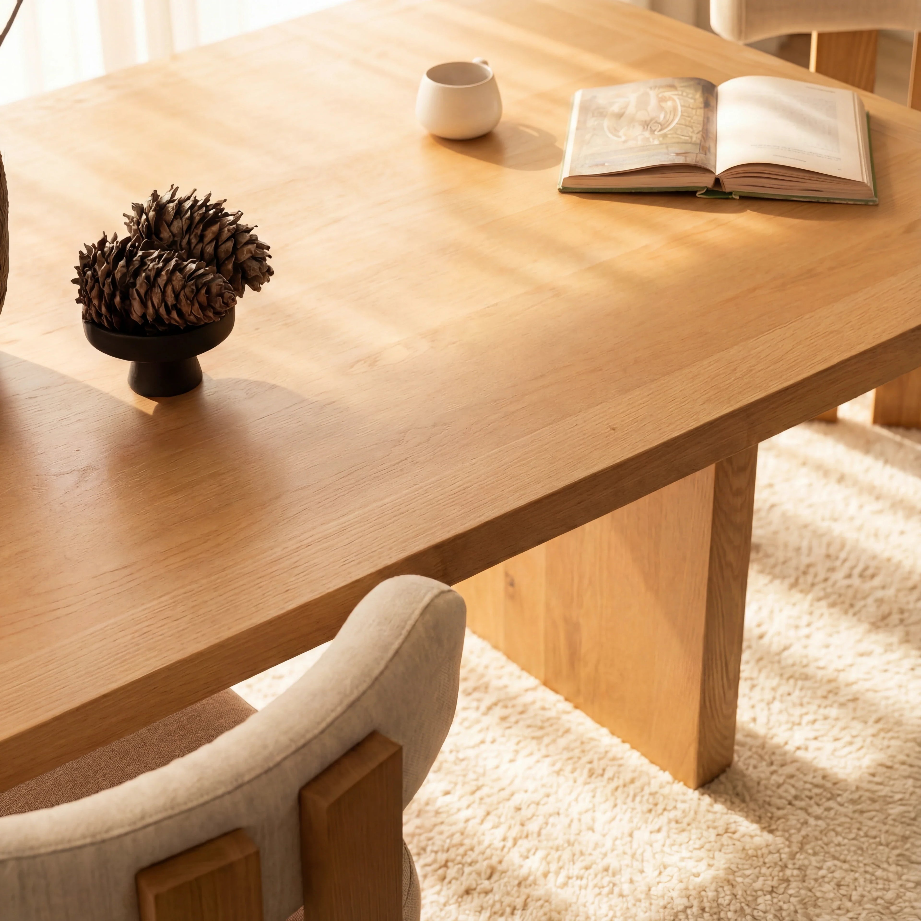 Ovelo Dining Table All-oak construction