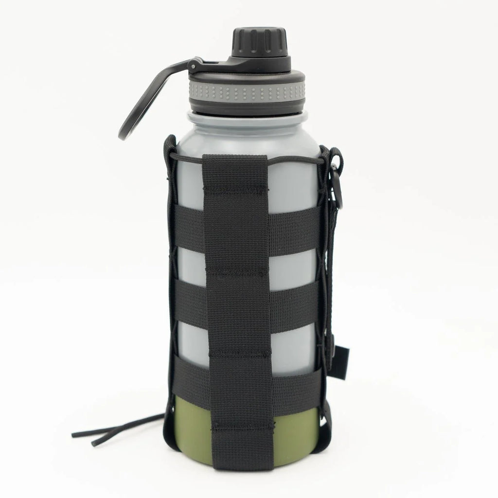 Steel Water Bottle Holster/Carrier, Nylon Webbing