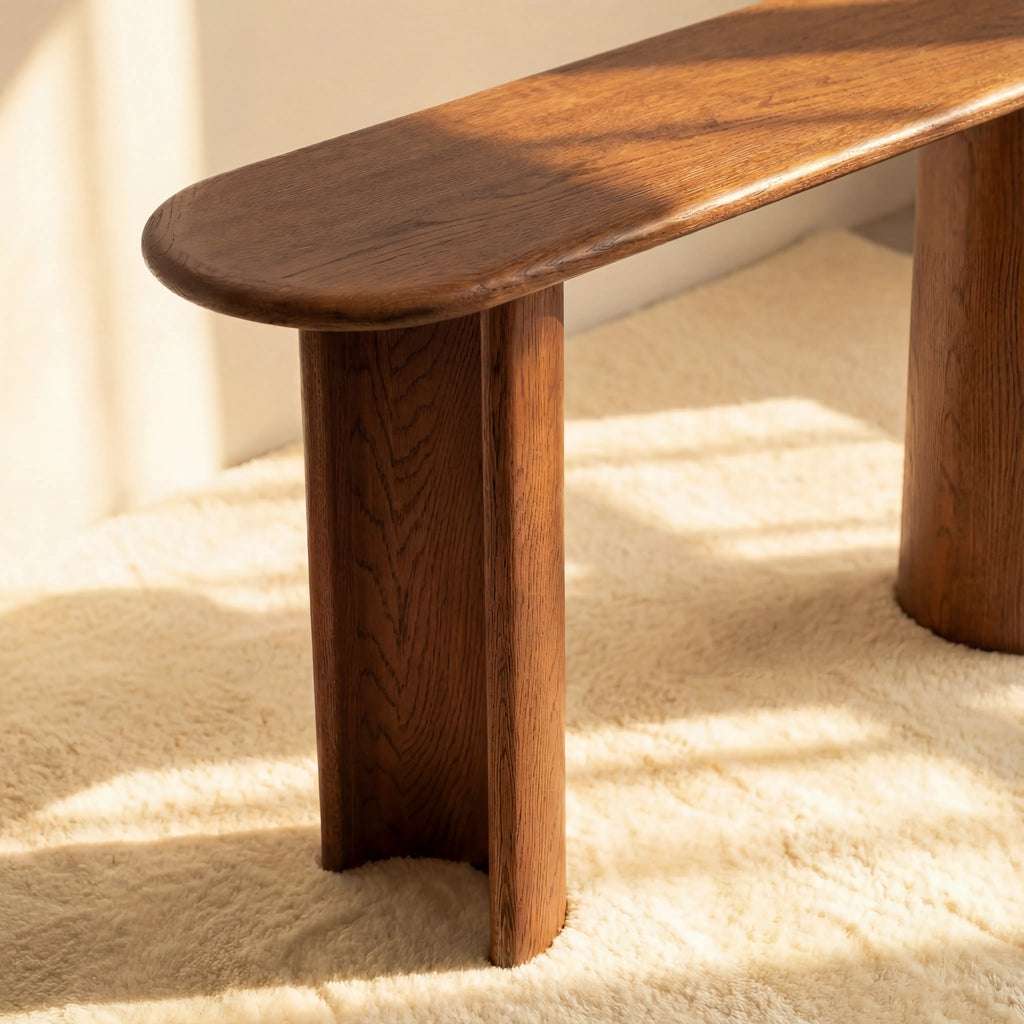 Haven Console Table White oak