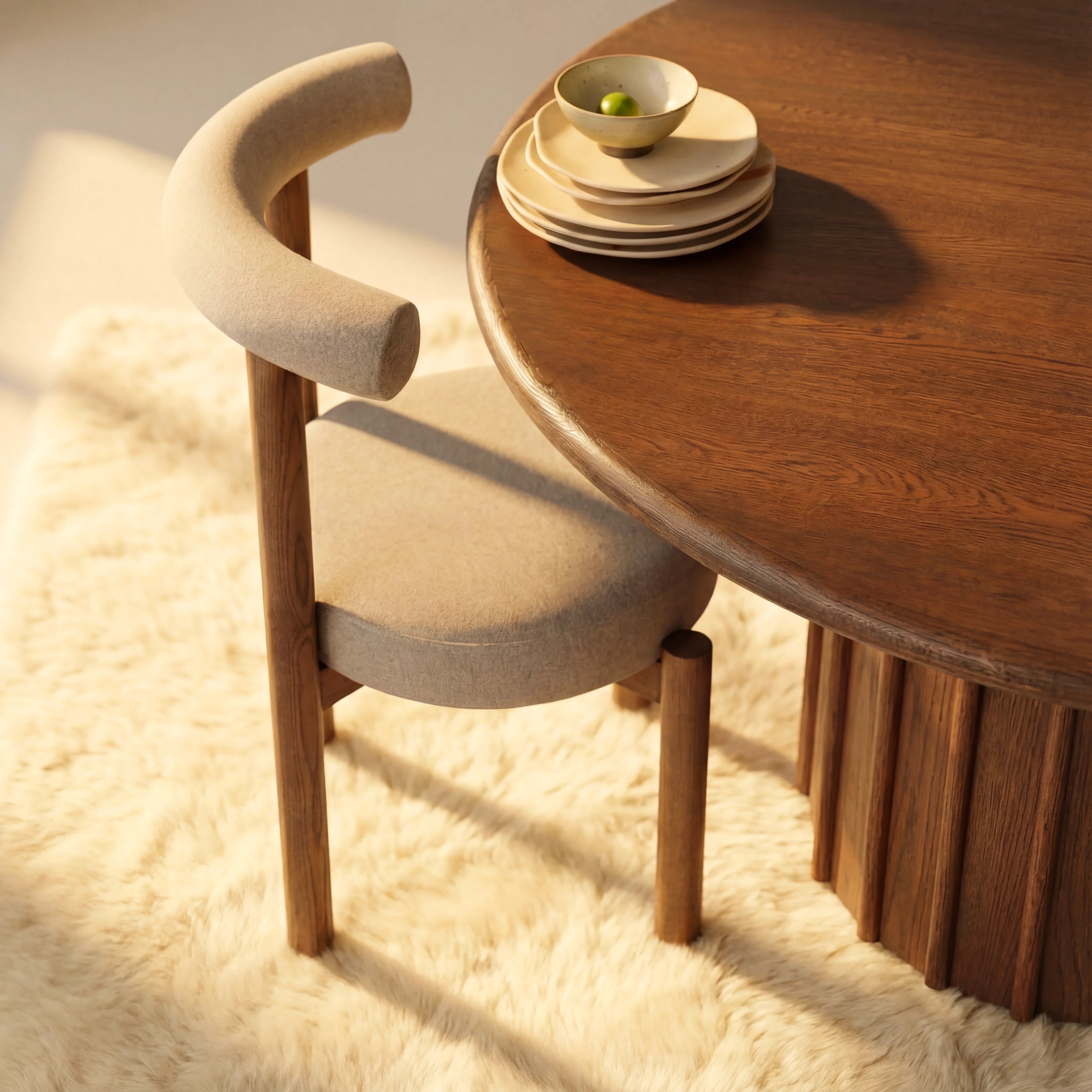 Corin Dining Table White oak