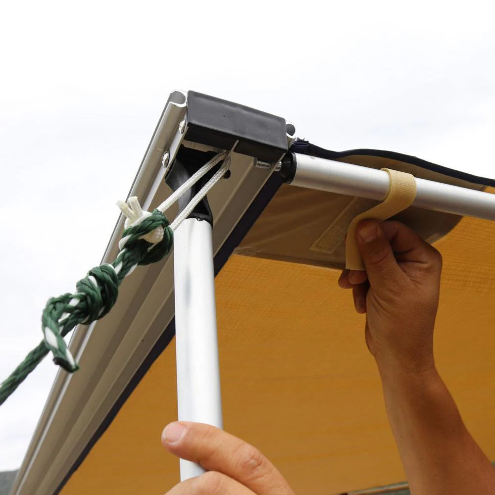 Truck or Car Awning, 6.5x8 Feet, Poly-Cotton Ripstop Fabric, Tan